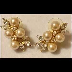 Tanya Lind Faux Pearl stud Earrings bridal